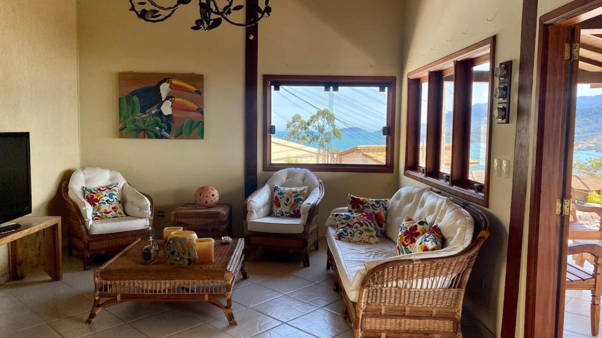 Vista Espetacular, Churrasqueira Gourmet E Piscina Aquecida Ильябела Экстерьер фото