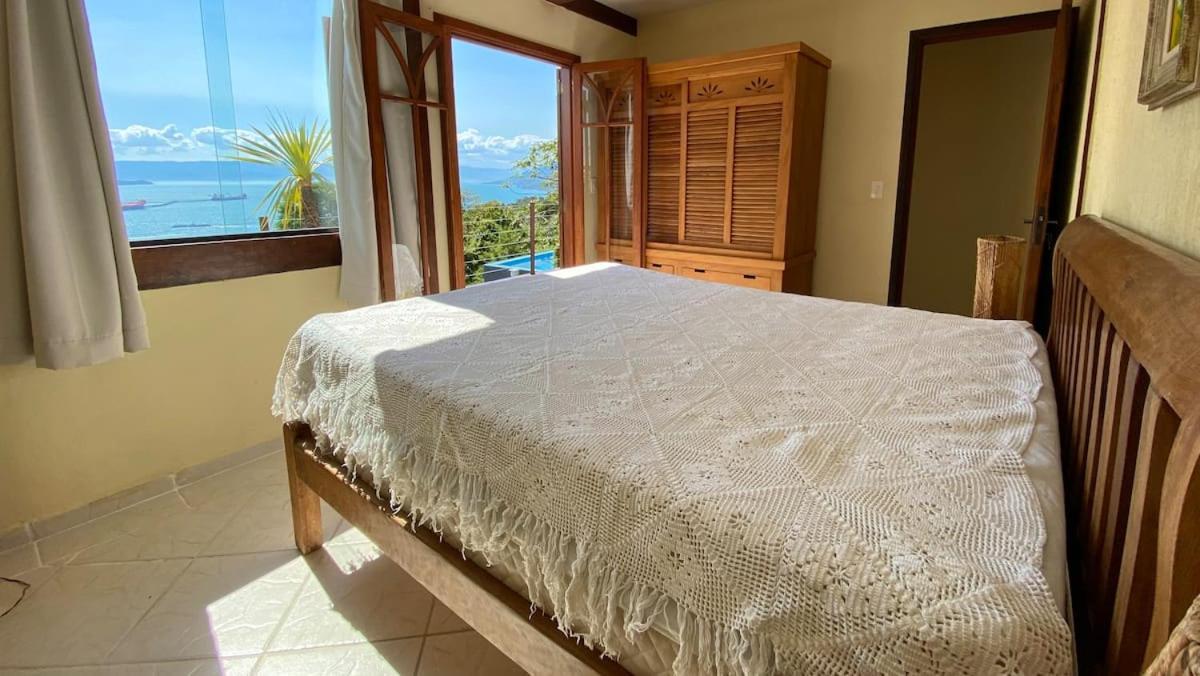 Vista Espetacular, Churrasqueira Gourmet E Piscina Aquecida Ильябела Экстерьер фото